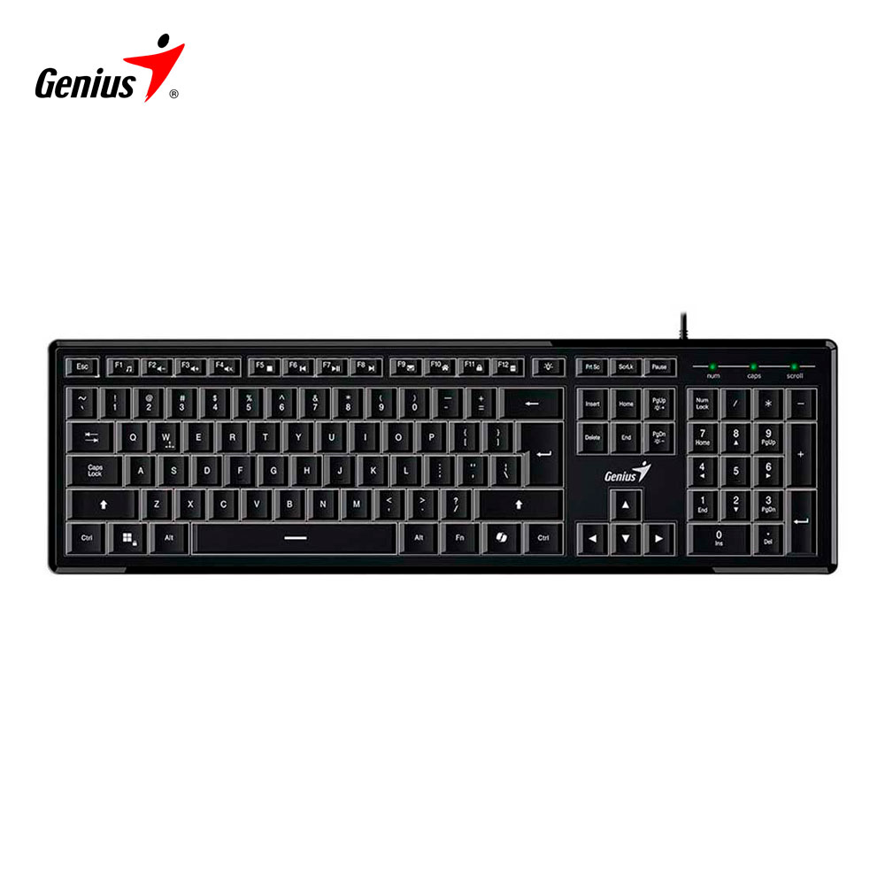 genius-slimstar-820-teclado-retroiluminado Teclado Genius Slimstar 820 retroiluminado USB negro
