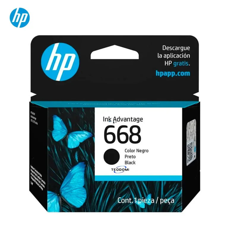 Tinta HP 668 negro original 7FP37VL para impresoras DeskJet 2975 y 4375