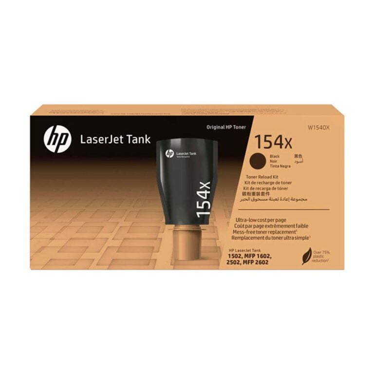 Empaque original del kit de recarga Tóner HP 154X W1540X Negro